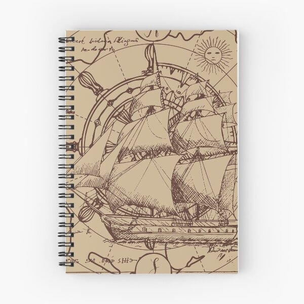 Item preview, Old Vintage Sailboat Nautical Chart Aesthetic designed and sold by Maria Garcia.