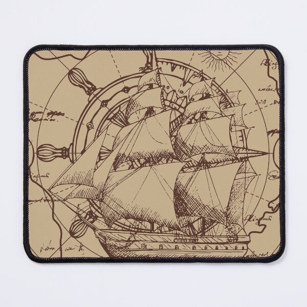Item preview, Old Vintage Sailboat Nautical Chart Aesthetic designed and sold by Maria Garcia.
