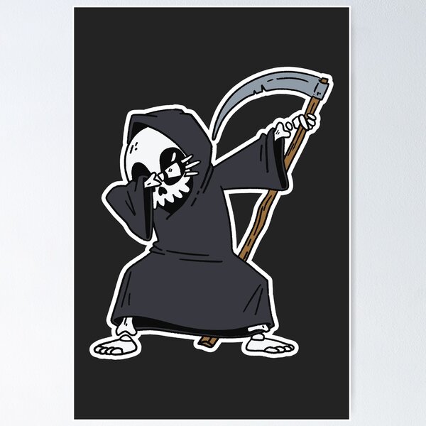 Item preview, Dabbing Grim Reaper // Funny Halloween Dancing designed and sold by SLAG-Creative.