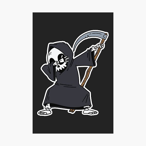 Item preview, Dabbing Grim Reaper // Funny Halloween Dancing designed and sold by SLAG-Creative.
