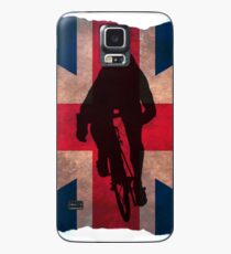 Cycling Sprinter on UK Flag Case/Skin for Samsung Galaxy