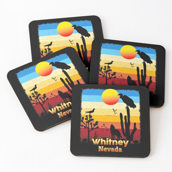 Item preview, Whitney Nevada NV  Cactus Vulture Coyote Sunset Retro Desert designed and sold by Cuatrocaminos.