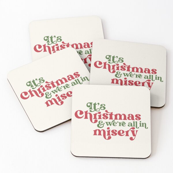 Item preview, I Don't Know What to Say Except It's Christmas and We're All in Misery // Retro Holiday Movie designed and sold by SLAG-Creative.