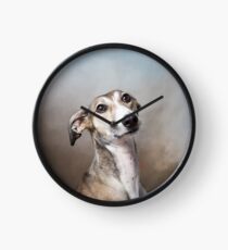 Lotti saluki lurcher Clock