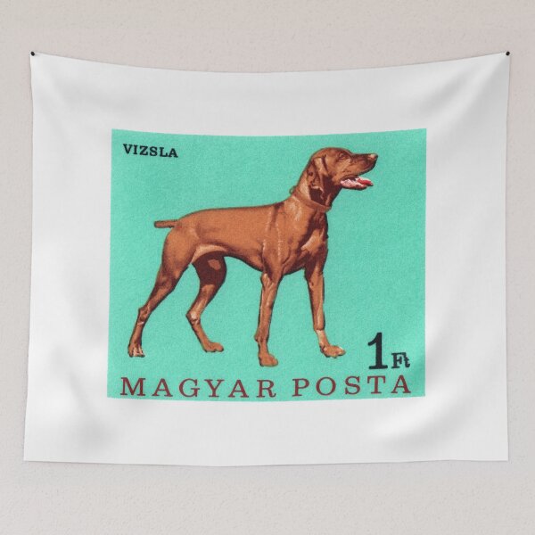Item preview, 1967 HUNGARY Vizsla Dog Postage Stamp designed and sold by retrographics.