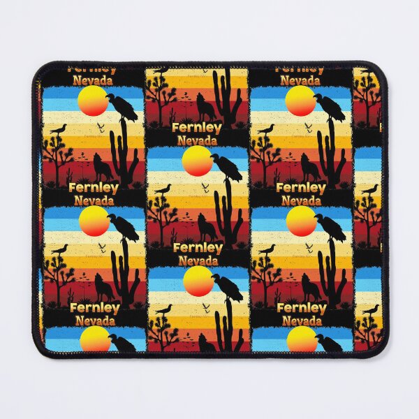 Item preview, Fernley Nevada NV Cactus Vulture Coyote Sunset Retro Desert designed and sold by Cuatrocaminos.
