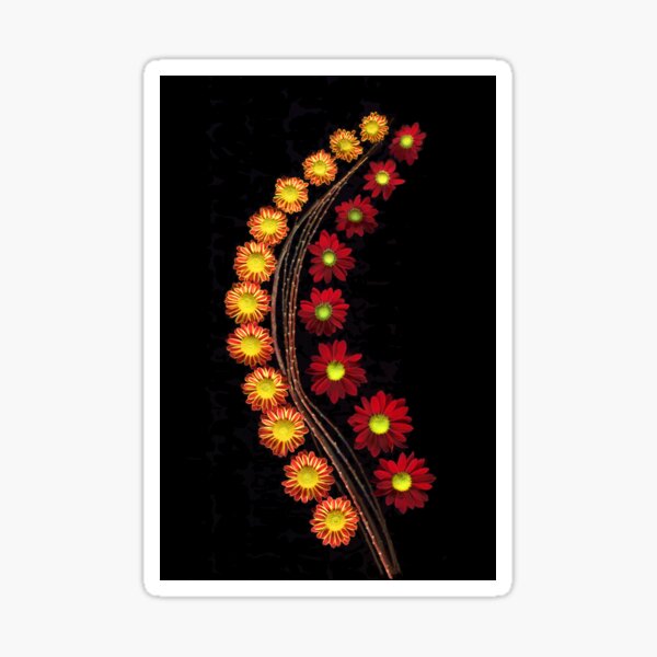 Mum Arc Dark Floral Sticker