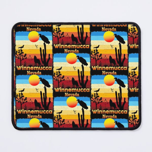 Item preview, Winnemucca Nevada NV Cactus Vulture Coyote Sunset Retro Desert designed and sold by Cuatrocaminos.