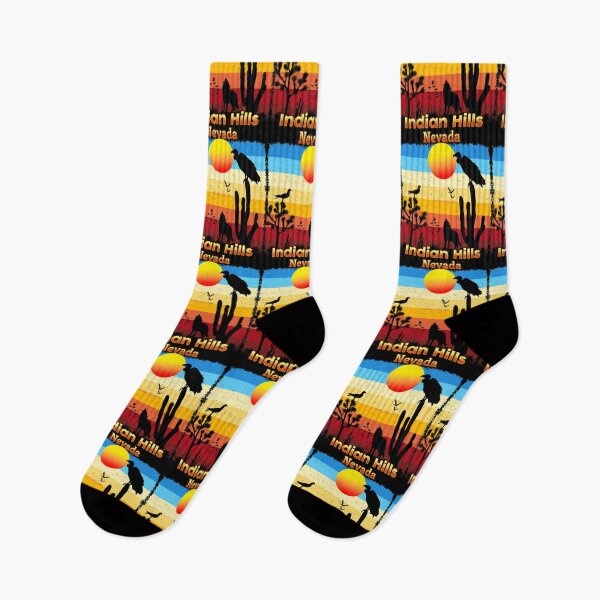 Item preview, Indian Hills Nevada NV  Cactus Vulture Coyote Sunset Retro Desert designed and sold by Cuatrocaminos.