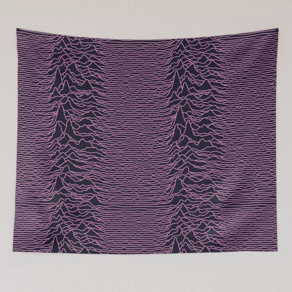 Item preview, Sound Wave - Pink on black designed and sold by bunbun369.