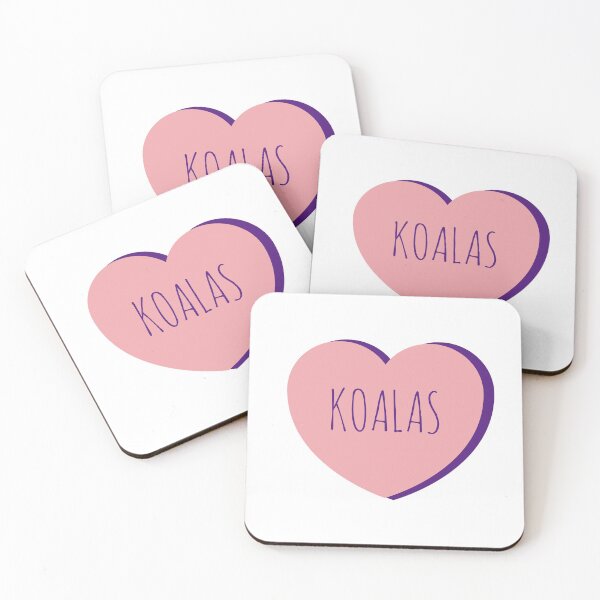 Item preview, Simple Koalas Love Hearts | Pink Violet designed and sold by JooArtPrints  ★★★★★.