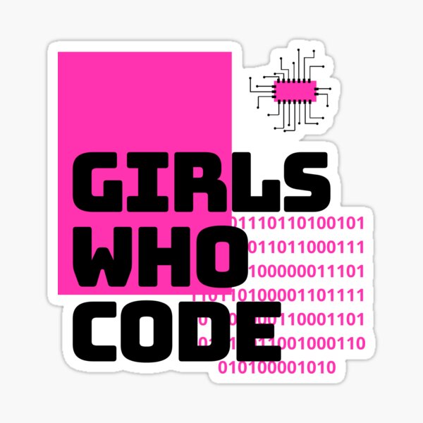 Aperçu de l'œuvre Girls Who Code - Noir créée et vendue par Spellhammer.