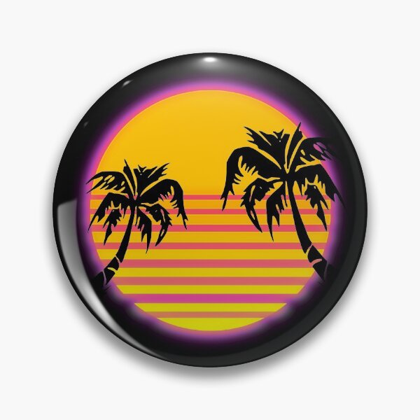 Item preview, Vaporwave Aesthetic Retro Palm Sunset designed and sold by ind3finite.