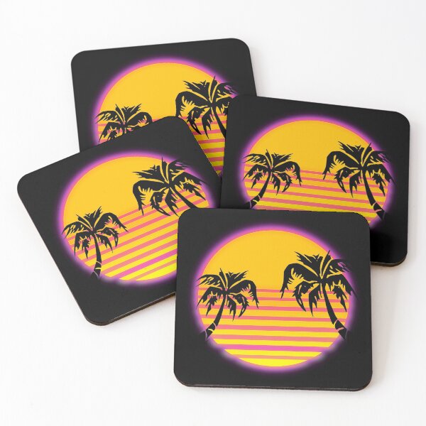 Item preview, Vaporwave Aesthetic Retro Palm Sunset designed and sold by ind3finite.