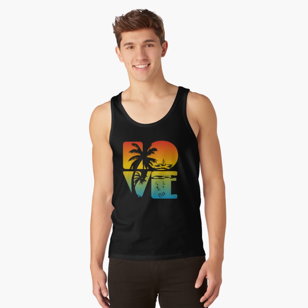 Discover I love summer vacations at the beach Tank Top