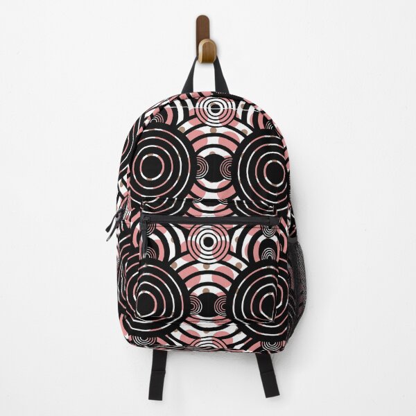 Item preview, Geometric circles black and mauve ~ Pattern designed and sold by JustaGurli.