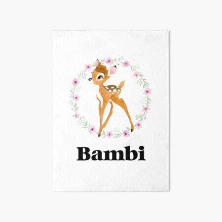 "Bambi - Black" Art Board Print for Sale by RebeccaBennett | Redbubble