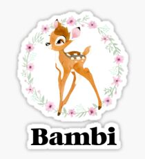 Bambi - Black Sticker