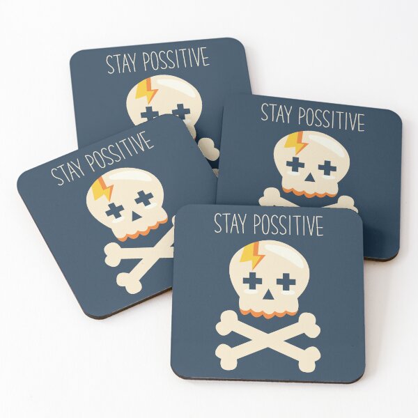 Item preview, Stay Positive - Funny Skull designed and sold by DAFIN.