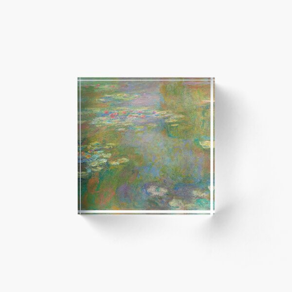Water Lilies Acrylic Block