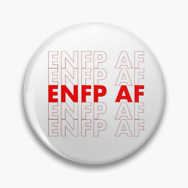 Item preview, ENFP AF Red Personality MBTI Funny Shirt  designed and sold by FanaticTee.
