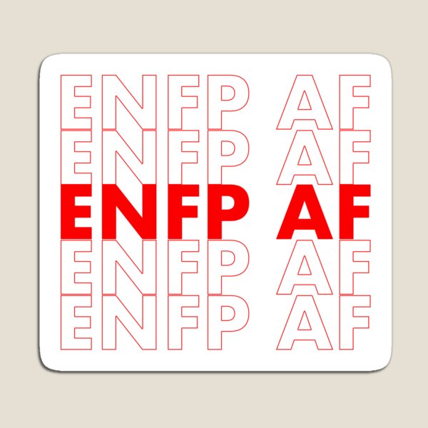 Item preview, ENFP AF Red Personality MBTI Funny Shirt  designed and sold by FanaticTee.
