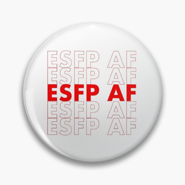 Item preview, ESFP AF Red Personality MBTI Funny Shirt  designed and sold by FanaticTee.