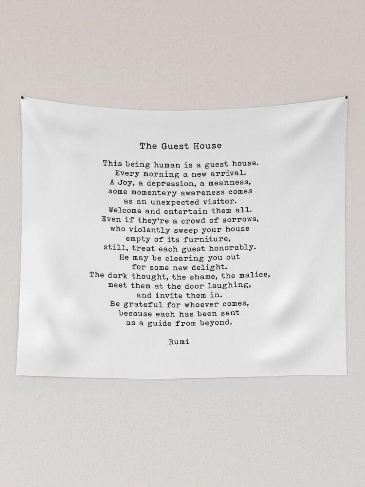 The Guest House Poem Rumi Quote 