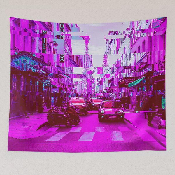 Item preview, Paris France Vaporwave Glitch Art designed and sold by glitchhub.