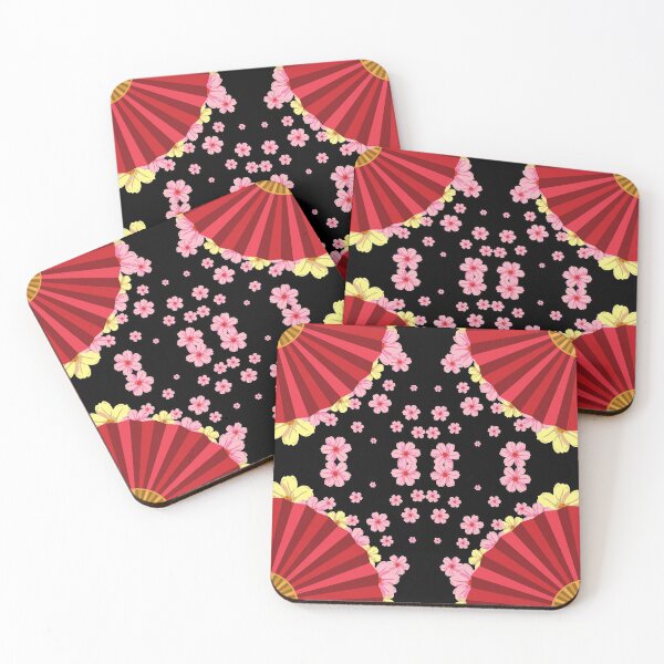 Item preview, Japanese Fan Cherry Blossom Pattern designed and sold by Alladin7.