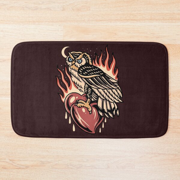 Item preview, Vintage Owl and Flaming Heart designed and sold by SLAG-Creative.