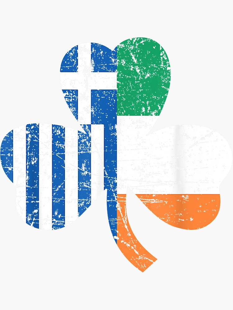 St. Patrick's Day Greek Flag Irish T-Shirt Greece Gift St. Patrick's Day Greek Flag Irish T-Shirt Greece Gift