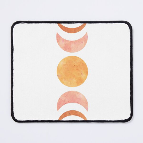 Item preview, Orange and pink moon phases designed and sold by WhalesWay.