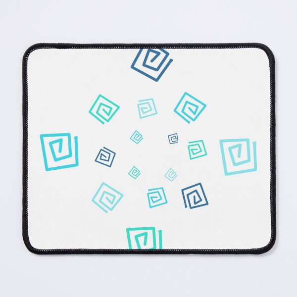 Item preview, Modern Blue Square Circle designed and sold by Artistestella.