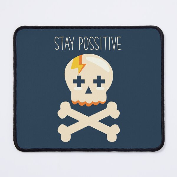 Item preview, Stay Positive - Funny Skull designed and sold by DAFIN.