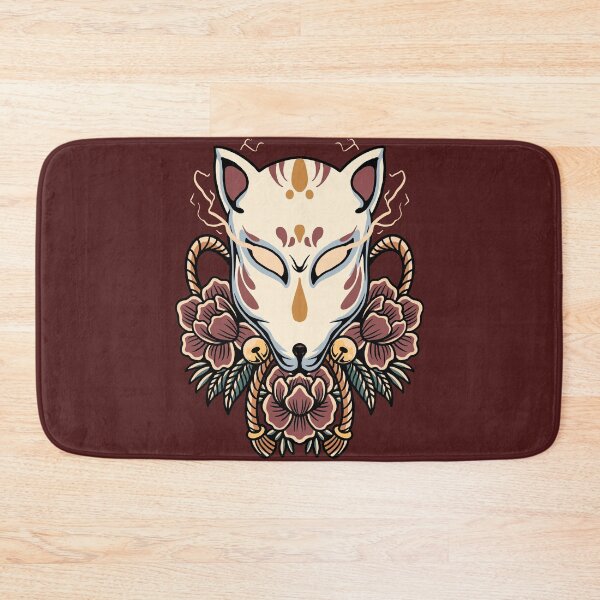 Item preview, Vintage Kitsune Fox Mask with Roses designed and sold by SLAG-Creative.