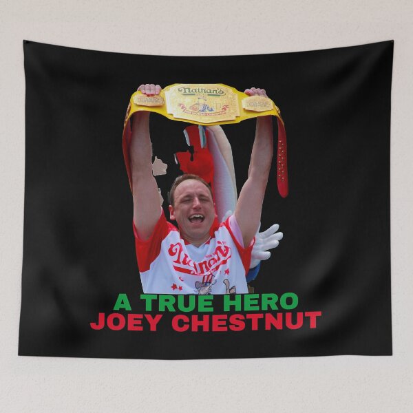 Item preview, Funny Gifts Joey Chestnut A True Hero Gift For Music Fans designed and sold by DahliaMarquardt.