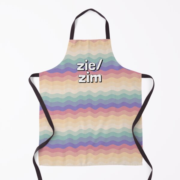 Item preview, Zie Zim Pronouns Multicoloured Pastel Waves designed and sold by cashewdays.