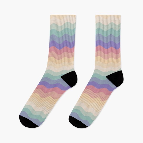 Item preview, Zie Zim Pronouns Multicoloured Pastel Waves designed and sold by cashewdays.