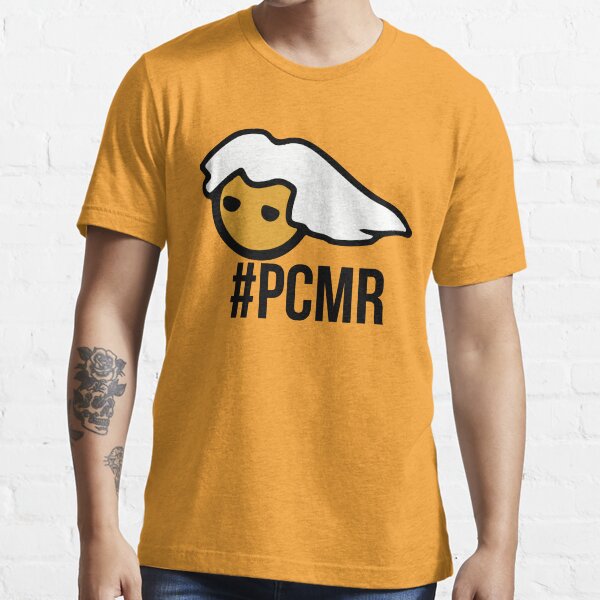 PC Masterrace head - with text - PCMR Essential T-Shirt
