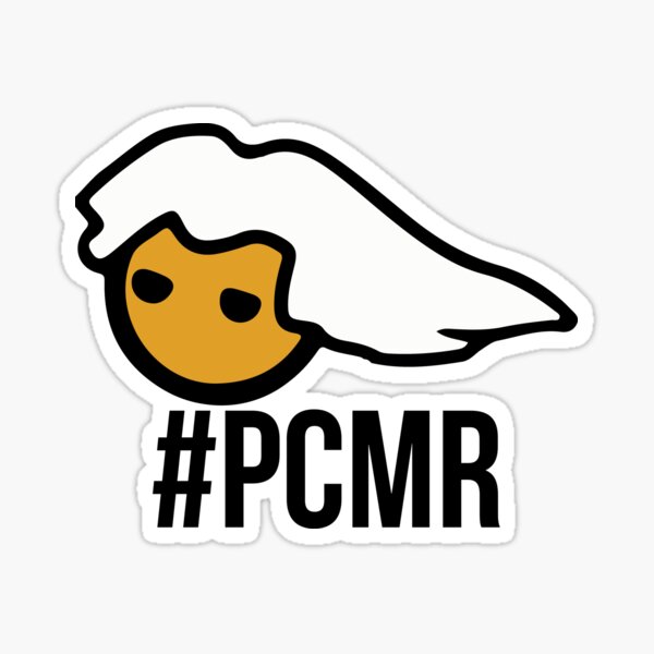 Item preview, PC Masterrace head - with text - PCMR designed and sold by Supreto.