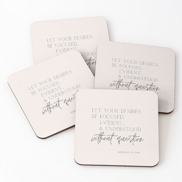 Item preview, Original Quote: "Let your desires be focused, evident, & understood without question". designed and sold by BohemianFiction.