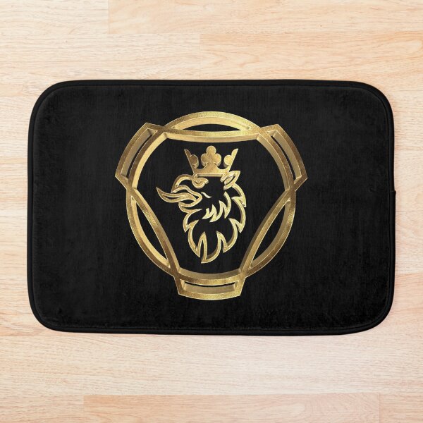 Scania The Best Golden Trucks Transport Camion Driver Bath Mat
