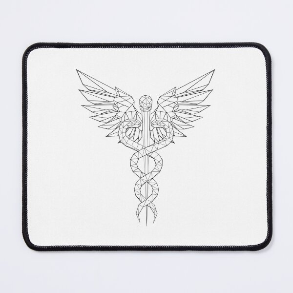 Item preview, Polygonal Caduceus Symbols designed and sold by Blackmoon9.