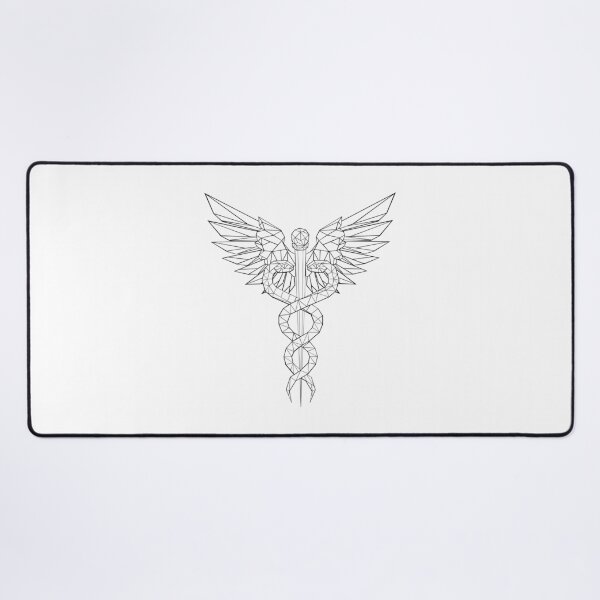 Item preview, Polygonal Caduceus Symbols designed and sold by Blackmoon9.