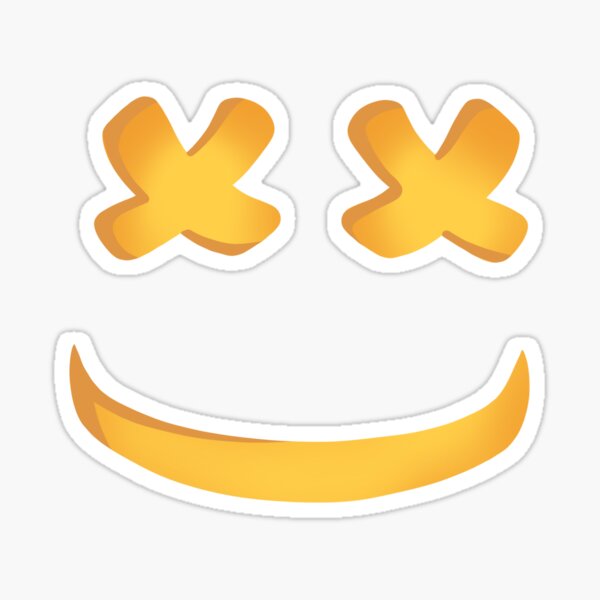 "X Eyed Jack o’Lantern Face" Sticker for Sale by LadyLilac Redbubble