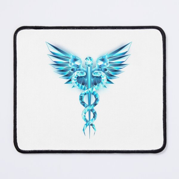Item preview, Blue Caduceus Symbol designed and sold by Blackmoon9.