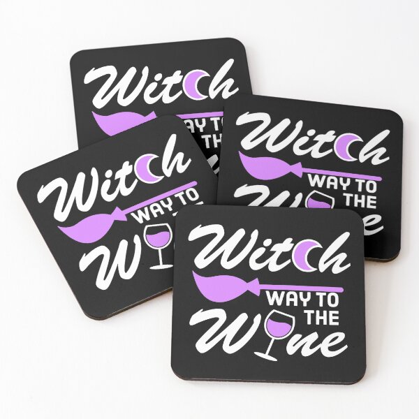 Item preview, Witch Way to the Wine - Funny Halloween - Wine Lover - Purple designed and sold by AnyKitty.