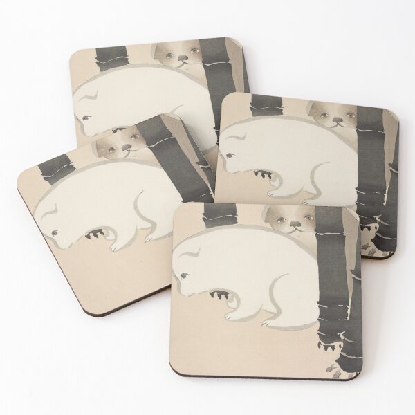 Item preview,  Traditional Japanese art styles. Dog and snail from Momoyogusa designed and sold by Hatomomox.