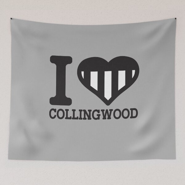 Artikelvorschau, "Ich liebe Collingwood" AFL & AFLW inspirierte Kleidung, Waren, T-Shirts, Leggings, Rock, Maske, Schürze entworfen und verkauft von Ink Inc.